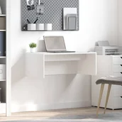 Biurka - vidaXL Biurko montowane na ścianie Biały 80 x 45 x 30 cm - miniaturka - grafika 1