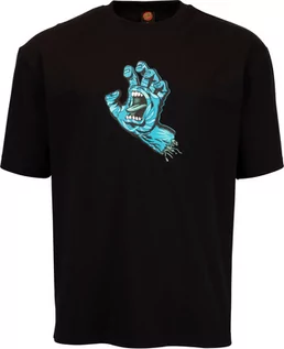 Koszulki męskie - t-shirt męski SANTA CRUZ CABANA HAND TEE Black - grafika 1