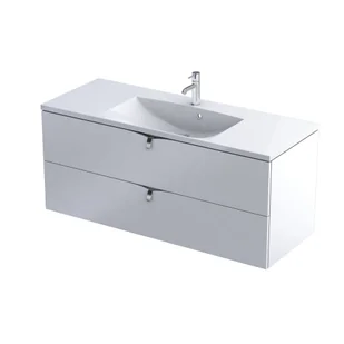 Szafka łazienkowa pod umywalkę Oristo Siena 120 cm biały mat OR45-SD2S-120-2 - Szafki łazienkowe - miniaturka - grafika 1