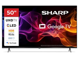 Telewizor Sharp QLED 50HP5465E 50" 4K Google TV Dolby Vision Czarny - Telewizory Telewizor Sharp QLED 50HP5465E 50" 4K Google TV Dolby Vision Czarny - Telewizory - miniaturka - grafika 1