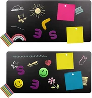 Tablice i flipcharty - Clever Leon TABLICA NA MAGNESY - BEZ WIERCENIA, METALOWA MAGNETYCZNA CZARNA - miniaturka - grafika 1