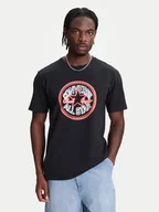Koszulki męskie - Converse T-Shirt Neon Sign All Star Patch 10027722-A01 Czarny Regular Fit - miniaturka - grafika 1