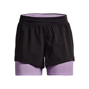 Spodenki damskie Under Armour  Iso-Chill Run 2N1 Short-GRY S/M - Spodenki damskie - miniaturka - grafika 1