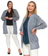Swetry damskie - Cienki Sweter Damski Lekki Kardigan Elegancki Narzutka Wiskoza MORAJ L/XL - miniaturka - grafika 1