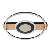 Lampy sufitowe - Plafon LED w barwach ciepłobiałej 3000 K i białej 4000K 1370 LM czarno drewniany Kimary KANLUX - miniaturka - grafika 1