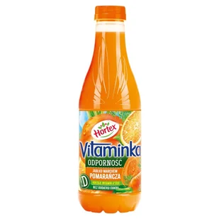 Hortex Vitaminka Odporność Jabłko, marchew, pomarańcza sok butelka Pet 1L - Soki i napoje niegazowane - miniaturka - grafika 1