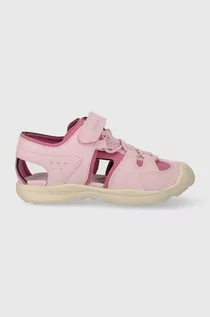 Buty dla dziewczynek - Geox sandały dziecięce VANIETT kolor różowy - grafika 1