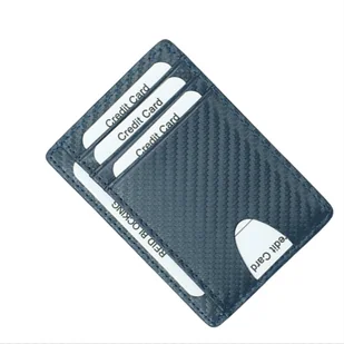 INF Męski portfel ze skóry naturalnej z blokadą RFID Niebieski - Portfele - miniaturka - grafika 1
