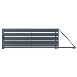 Brama przesuwna Opal 5x1,49 m prawa automat Polargos - Bramy garażowe - miniaturka - grafika 1
