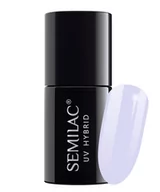 Odżywki do paznokci - Semilac UV Hybrid lakier hybrydowy 127 Violet Cream 7ml - miniaturka - grafika 1