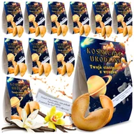 Przekąski dla dzieci - CIASTECZKA Z WRÓŻBĄ "Magiczne urodziny" podziękowanie gift KOSMOS 10 szt - miniaturka - grafika 1