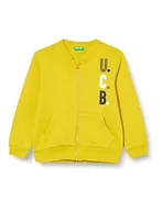 Bluzy dla chłopców - United Colors of Benetton Bluza chłopięca z długim rękawem, musztardowy żółty 26b, 12 miesi?cy - miniaturka - grafika 1