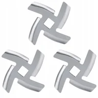 Akcesoria i części do robotów kuchennych - Nożyk Nóż Maszynki Do Mięsa 48mm Części Nierdzew 3szt - miniaturka - grafika 1