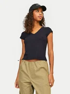 Koszulki i topy damskie - JJXX T-Shirt Hayden 12249361 Czarny Slim Fit - miniaturka - grafika 1