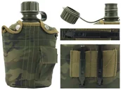 Akcesoria turystyczne - MFH Polimerowa manierka w pokrowcu _1litr_ moro - miniaturka - grafika 1