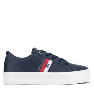 Sneakersy Beverly Hills Polo Club V12-721 Granatowy - Sneakersy damskie - miniaturka - grafika 1