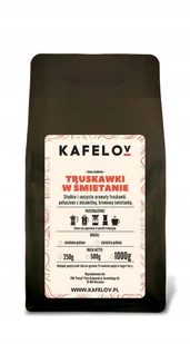 Kawa Kafelov TRUSKAWKI W ŚMIETANIE 1000g mielona - Kawa - miniaturka - grafika 1