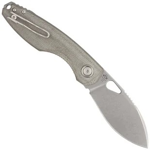 Nóż składany FOX Chilin OD Green Canvas Micarta, Stonewashed M398 by Jesper Voxnæs (FX-530 MOD) - Noże - miniaturka - grafika 3