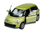 Samochody i pojazdy dla dzieci - WELLY 2013 FIAT 500L ZIELONY 1:34 43658 - miniaturka - grafika 1