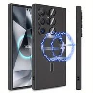 Etui i futerały do telefonów - TEMU Etui na telefon: Luksusowe magnetyczne etui z bezprzewodowym ładowaniem dla for Samsung Galaxy S21 S22 S23 S24 S25 FE, miękkie pokrowce TPU - miniaturka - grafika 1