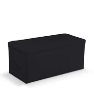 Pufy i podnóżki - Dekoria.pl Dekoria.pl Skrzynia tapicerowana czarny 90 × 40 × 40 cm Etna 525-705-00 - miniaturka - grafika 1