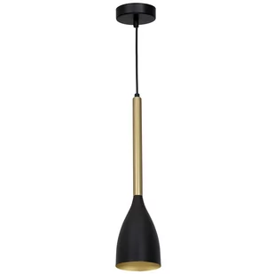 Luminex Istappar 3298 lampa wisząca zwis 1x60W E27 czarny/złoty - Lampy sufitowe - miniaturka - grafika 1