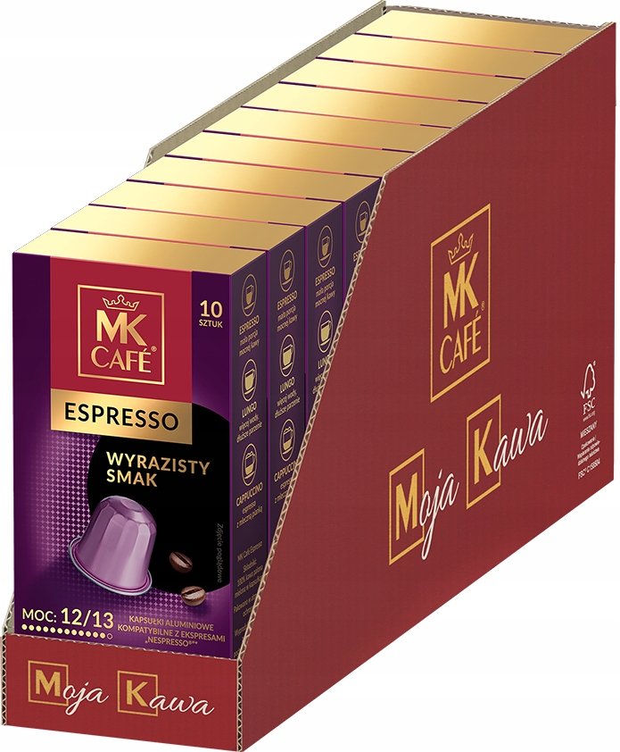 Zestaw Kapsułki do ekspresu Nespresso Mk Cafe Espresso 100 sztuk