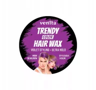 Farby do włosów i szampony koloryzujące - VENITA TRENDY COLOR HAIR WAX WOSK KOLORYZUJĄCO - STYLIZUJĄCY DO WŁOSÓW VIOLET 75G - miniaturka - grafika 1