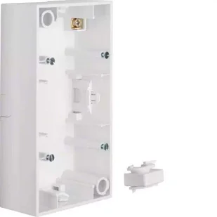 Hager Polo S.1 Puszka natynkowa podwójna biały połysk 10428989 10428989 - Gniazdka elektryczne - miniaturka - grafika 1