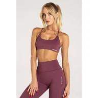 Bielizna sportowa damska - Stanik fitness cardio damski Gym Glamour open - miniaturka - grafika 1