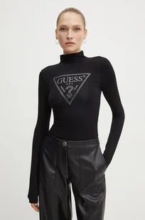 Guess body EVELYN damskie kolor czarny z półgolfem W4BP08 K68D2 - Body - miniaturka - grafika 1