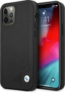 BMW Etui BMW BMHCP12LRCDPK iPhone 12 Pro Max 6,7" czarny/black hardcase Leather Deboss - Etui i futerały do telefonów - miniaturka - grafika 1