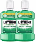 Płyny do płukania jamy ustnej - Eliksir ustny Listerine Dientes y Encias Enjuague Bucal Lote 2 x 1000 ml (3574660662054) - miniaturka - grafika 1