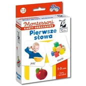 Literatura popularno naukowa dla młodzieży - Montessori Karty obrazkowe Pierwsze słowa 1-3 lata - miniaturka - grafika 1