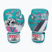 Rękawice bokserskie - Rękawice bokserskie YOKKAO 90'S niebieskie BYGL-90-5  18 oz - miniaturka - grafika 1