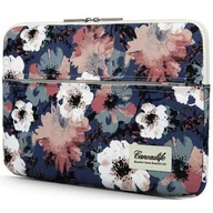 Torby na laptopy - CANVASLIFE CANVASLIFE SLEEVE ETUI DO MACBOOK AIR/PRO 13 BLUE CAMELLIA 12212 - miniaturka - grafika 1