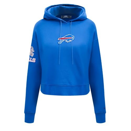 Pro Standard Damska bluza z kapturem NFL Buffalo Bills Classic Chenille Cropped Royal Blue L