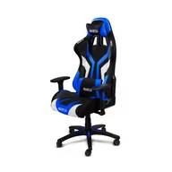 Fotele i krzesła biurowe - Fotel biurowy Sparco TORINO czarno-niebieski - miniaturka - grafika 1