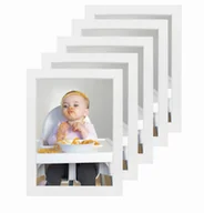 Ramki na zdjęcia - Zestaw ramek do zdjęć 10x15 cm 5 szt białe BD art - miniaturka - grafika 1