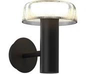 Lampy ogrodowe - Zuma Line WT33111 - LED Kinkiet solarny BLUET LED/2,5W/2000mAh IP44 czarny - miniaturka - grafika 1