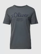 Koszulki męskie - T-shirt z nadrukiem z logo - miniaturka - grafika 1