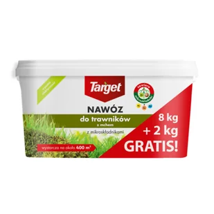 Nawóz do trawnika z mchem z mikroskładnikami 8 kg + 2 kg gratis Target - Nawozy ogrodnicze - miniaturka - grafika 1