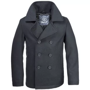 Brandit Płaszcz Pea Coat Czarny - M - Płaszcze damskie - miniaturka - grafika 1