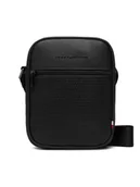 Nerki - Tommy Hilfiger Saszetka Th Woven Mini Reporter AM0AM14095 Czarny - miniaturka - grafika 1