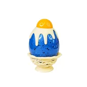 Czekolada - Duża Pisanka z mlecznej i białej czekolady (65g) - miniaturka - grafika 1