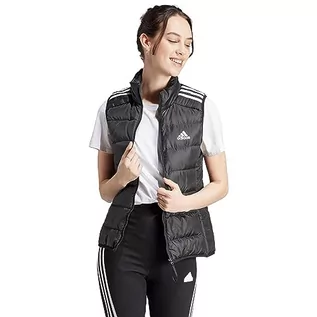 Kurtki damskie - adidas Damska kurtka puchowa Essentials 3S, czarna/biała, czarny/biały, XL - grafika 1