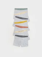 Skarpetki dla dzieci - Reserved - Bawełniane bokserki 7 pack - ciemnoszary - miniaturka - grafika 1