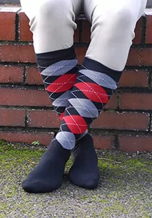 Rhinegold Cool & Dry Cushion Sole skarpety do jazdy konnej-mężczyźni-blk/czerwone - Skarpetki damskie - miniaturka - grafika 1