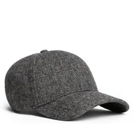 Czapki męskie - Czapka z daszkiem Tommy Hilfiger Th Flag Herringbone 6 Panel Cap AM0AM13784 Szary - miniaturka - grafika 1