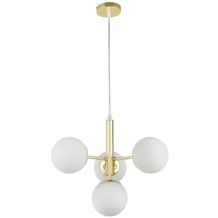 NOWOCZESNA LAMPA WISZĄCA KLASYCZNE ZŁOTO LEDO W4 - Lampy sufitowe NOWOCZESNA LAMPA WISZĄCA KLASYCZNE ZŁOTO LEDO W4 - Lampy sufitowe - miniaturka - grafika 1